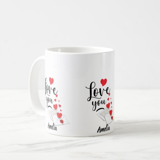 Love You Personalized Mug (Devant gauche)
