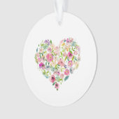 Love You Pink Floral Heart Sweet Valentine (devant)