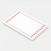 Love You Red Hearts Romantische Note Sjabloon (Schuin)