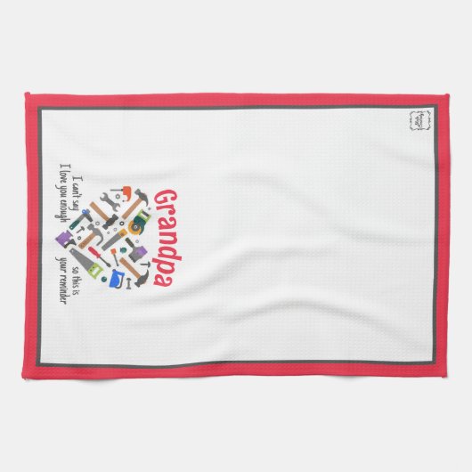 Love You Reminder Keuken Handdoek - Gereedschap (R (Horizontaal)