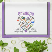 Love You Rinder Serviette de cuisine - Outils (vio (Plié)