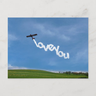 Love You Skywriting Briefkaart