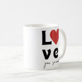 “Love You So Much” Romantic Mug Koffiemok (Voorkant rechts)