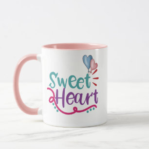 Love You Sweetheart Mok Gift voor Vrouw Vriendin