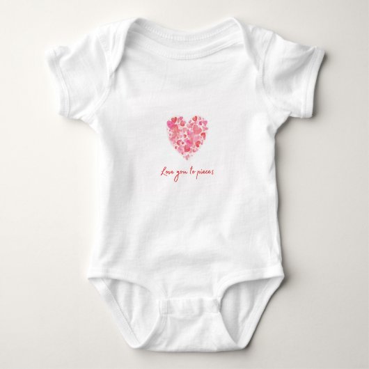 Love you to pieces once romper (Voorkant)