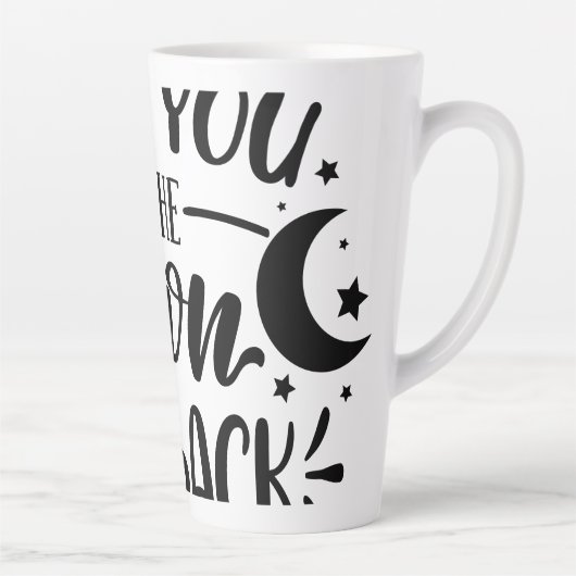 Love You to the Moon and Back" Ceramic Mug – Roman (Droite)