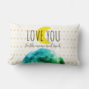 "Love You to the Moon and Back" (Liefde voor de Ma Kussen