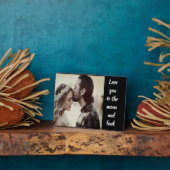 Love you to the moon and back Photo Plaque (Côté)