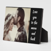 Love you to the moon and back Photo Plaque (Côté)