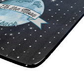 Love You to the Moon en Back Stars Pattern Snijplank (Hoek)