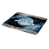 Love You to the Moon en Back Stars Pattern Snijplank (Hoek)