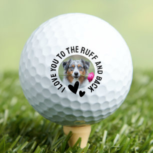 Love You Totale Ruwe Hond Foto Golfballen