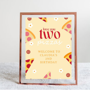 Love You Two Pizzas Affiche de bienvenue