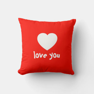 Love You Valentijn Heart Holiday Sierkussen