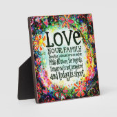 Love Your Family "Inspirivity" Plaque (Recto)