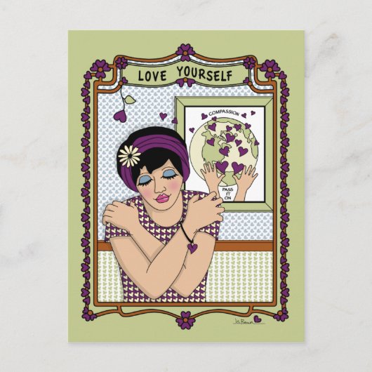 Love Yourself_A_ Briefkaart (Voorkant)