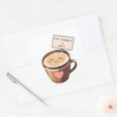 Love Yourself A Latte - Kawaii Coffee Sticker (Envelop)