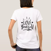Love Yourself Affirmatie T-shirt (Achterkant)