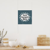 Love Yourself Baby - Gris Poster Wall Art (Cuisine)