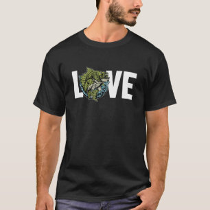 Love Zander Hooks Lures deskundige snoekbaars viss T-shirt