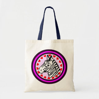 ☞♥Love Zebra Chic en Fabulous Budget Tote Bag♥☜ Bag