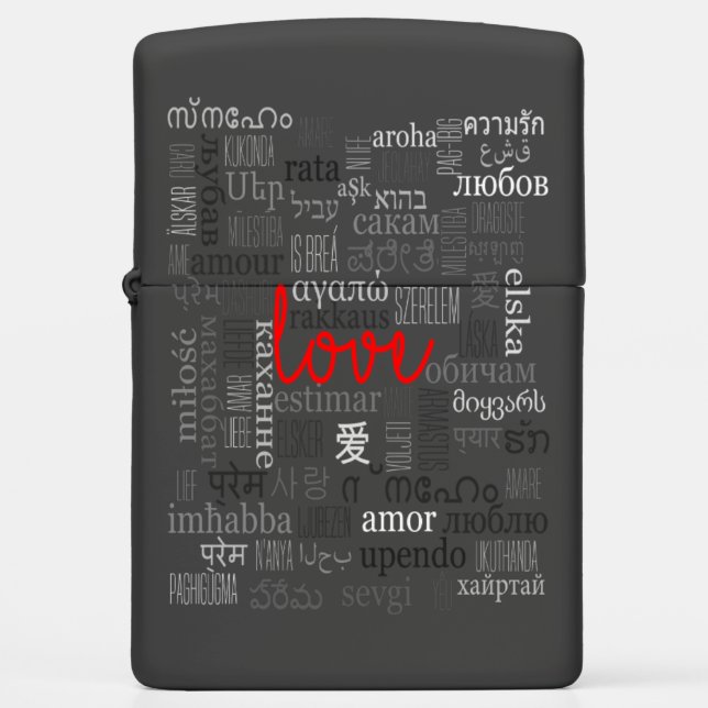 Love Zippo (Black) (Voorkant)