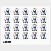 Loveable Lab Vierkante Sticker (Vel)