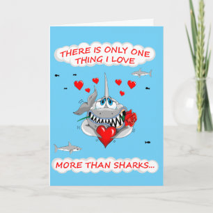 Loveable Shark Valentijnse kaart
