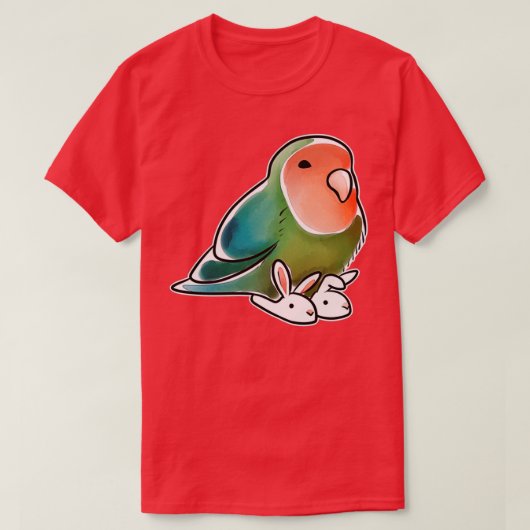 Lovebird Bunny Slippers T-shirt (Design voorkant)
