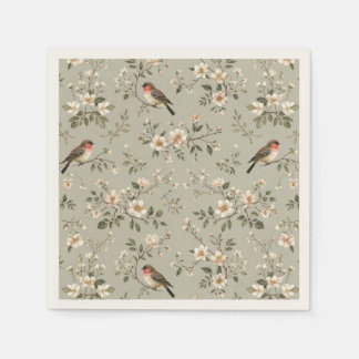LoveBird Floral Cocktail Napkin Servet