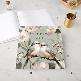 LoveBird Floral Engagement Party Guest Book Gastenboek