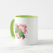 Lovebird Love Heart Mok (Voorkant links)