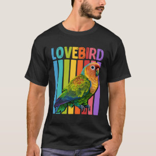 Lovebird papegaaien houden van vogelpapegaai exoti t-shirt