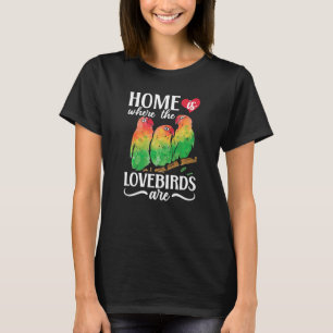Lovebird Peach Faced Parrot Afrikaanse Fischer Bi T-shirt