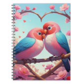 Lovebird-Valentijn Notitieboek (Voorkant)