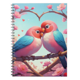Lovebird-Valentijn Notitieboek
