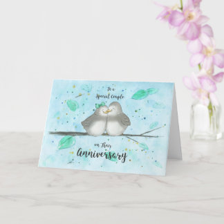 Lovebirds Anniversary Card for Special Couple      Kaart