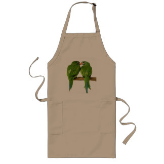 LOVEBIRDS APRON LANG SCHORT