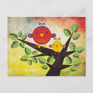 Lovebirds-Briefkaart Briefkaart