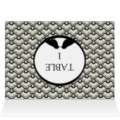 Lovebirds - Carte de table de réception de mariage (Intérieur Horizontal (haut))