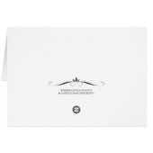 Lovebirds - Carte de table de réception de mariage (Dos Horizontal)