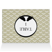 Lovebirds - Carte de table de réception de mariage (Intérieur Horizontal (haut))