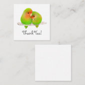 Lovebirds Dank je briefkaart (Voorkant / Achterkant)