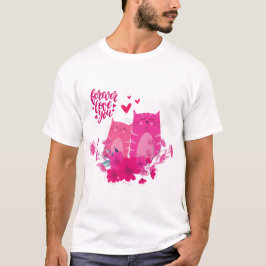 Lovebirds Forever beroemd gemaakt door His & Hers  T-shirt