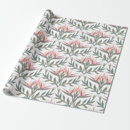 Lovebirds in het Paradijs Wrapping Paper Cadeaupapier