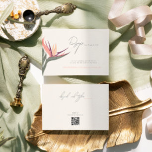 Lovebirds in Paradise Carte RSVP