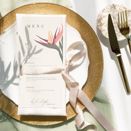 Lovebirds in Paradise Flat Menu