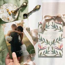 Lovebirds in Paradise Foto Dank je kaart