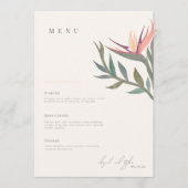 Lovebirds in Paradise Menu plat 5x7 (Devant)