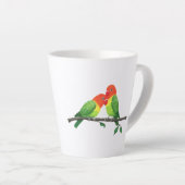 Lovebirds Inspirerend Latte Mok (Rechterhoek)